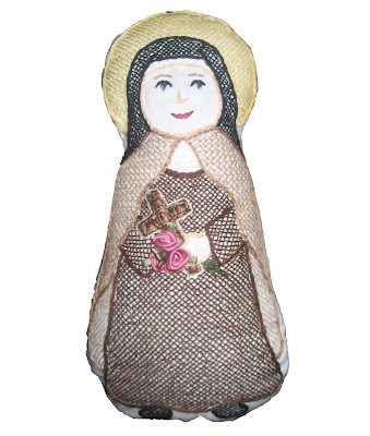 Embroidered doll of St. Therese 