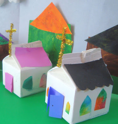 Finished Milk Carton Church Banks