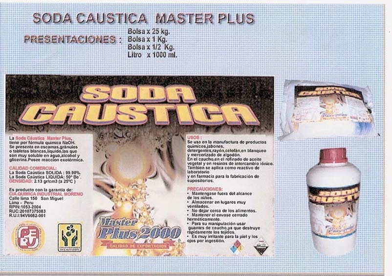 TU DISTRIBUIDOR EIRL soda caustica