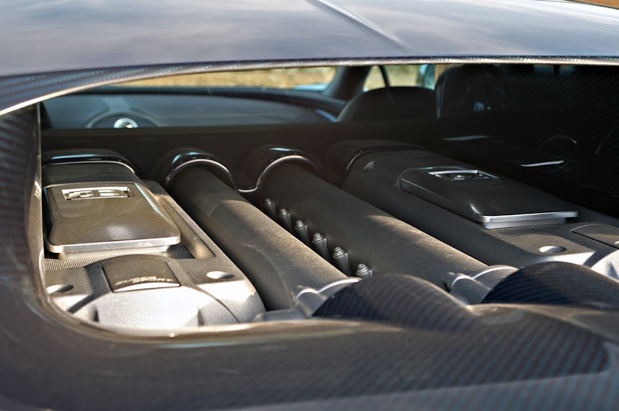 2011 Bugatti Veyron Super Sport Engine Detail