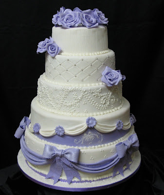 FiveTier Wedding CakeRoses April 2009