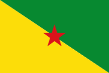 Bandeira oficial da Guiana Francesa