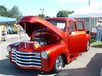 red chevy pickup