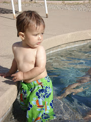 Aaden at the pool