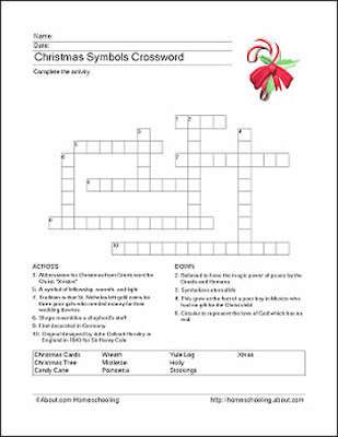 christmas crossword canvas