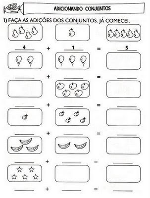 Atividades de Matemática de Adição e Subtração com Desenhos