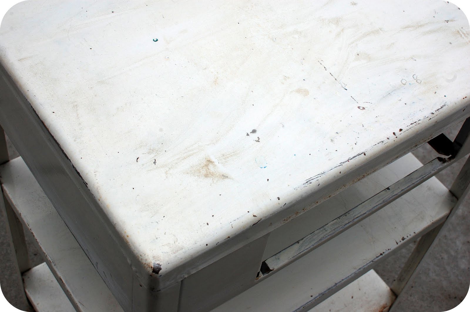 33 Shades of Green Vintage Metal Table