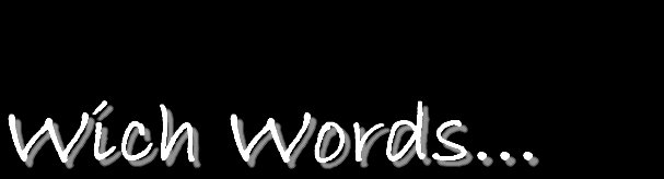 Wich Words