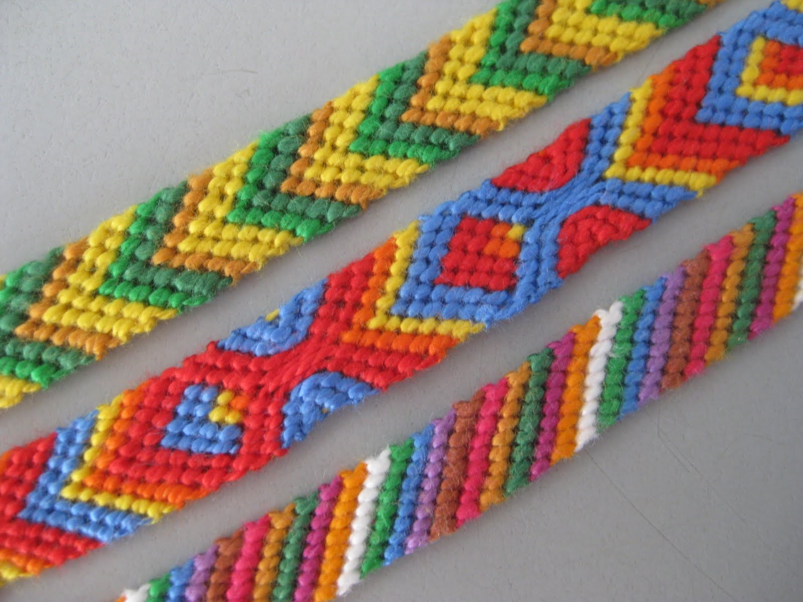 A colorful collection of hand-made friendship bracelets&hellip;: June 2010