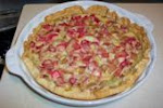 Rhubarb custard pie