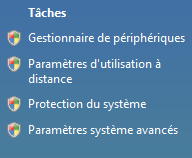 paramètres système avancés windows pour changement de la langue de Gimp