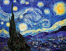 Starry night. Van gogh