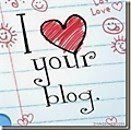 I love your blog award