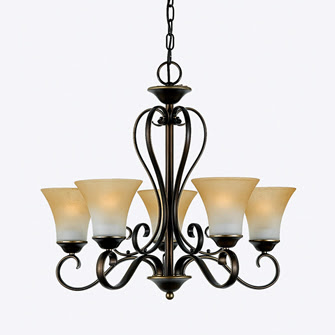 Quoizel DH5005PN Duchess Chandelier One Tier With 5 Uplights
