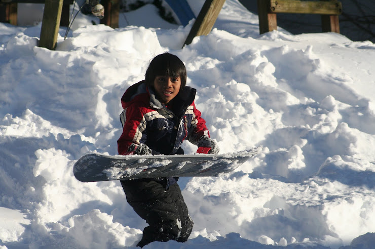 Alex in the snow
