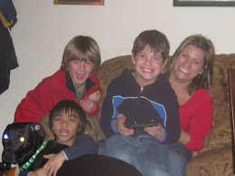 Alex, Jake, and Julian with Aunt Jill