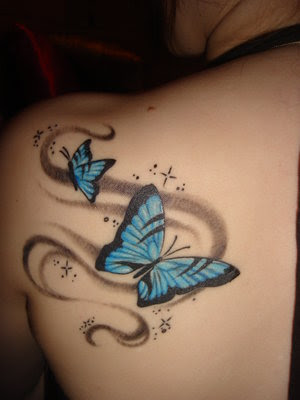 Small butterfly tattoo design