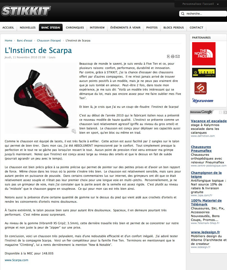Scarpa Instinct