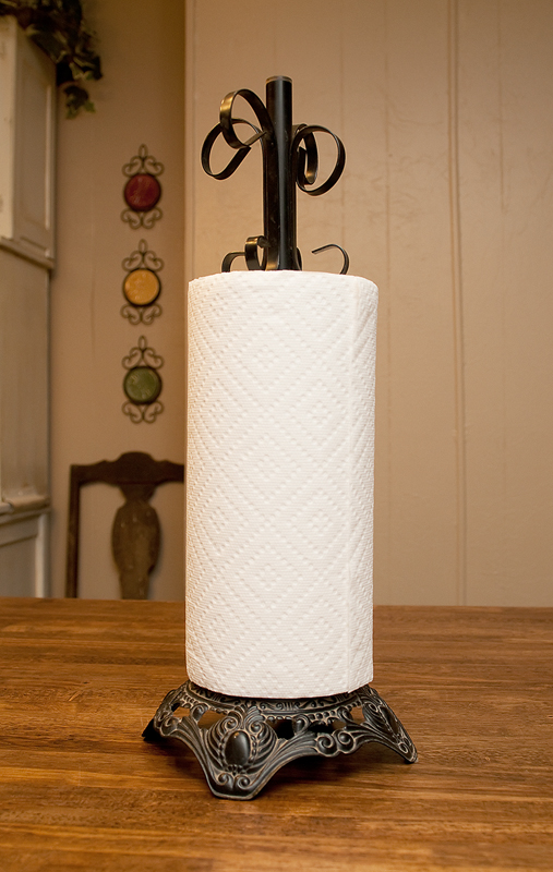 . Silverware caddy & paper towel holder