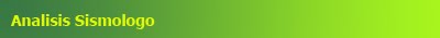 Analisis Sismologo