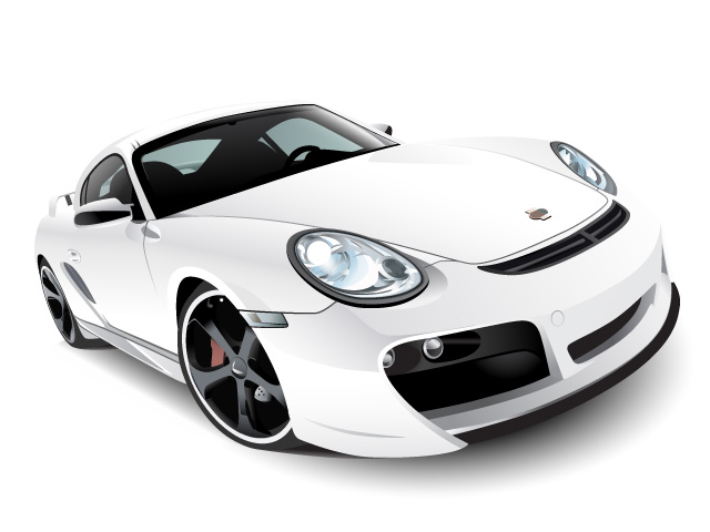 Vectorian art: White Car Vectorfree download, free download vector, CDR