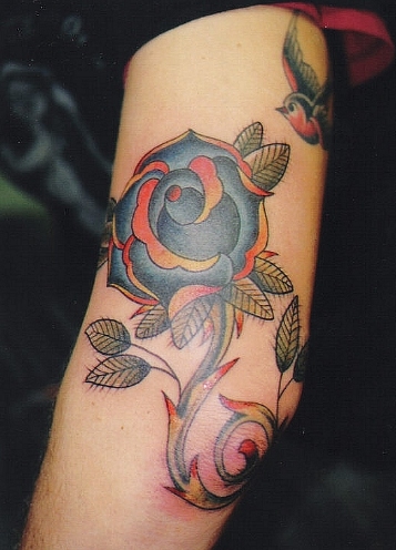 Tattoo Designs For Girls Neck. Tattoo purple rose tattoo.