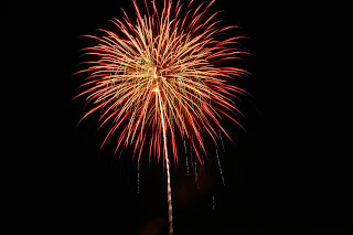 Fireworks at Riverfest 2009