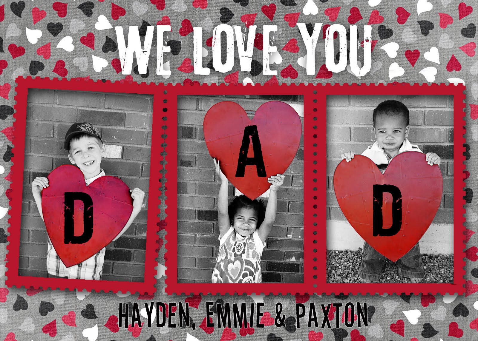 Dads Valentines Cards