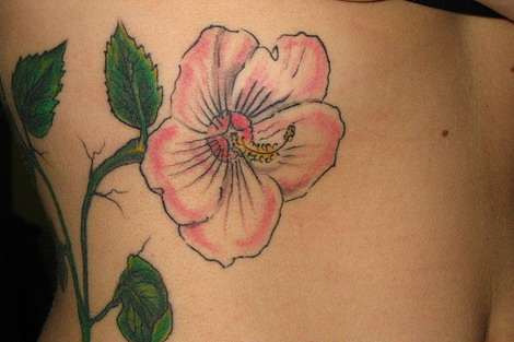 Hawaiian flower tattoos may depict such flowers as the hibiscus, plumeria,
