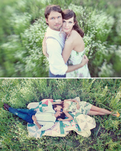 vintage inspired engagement session