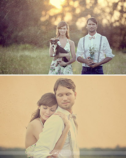 vintage inspired engagement session