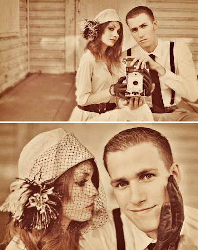 vintage engagement photography texas