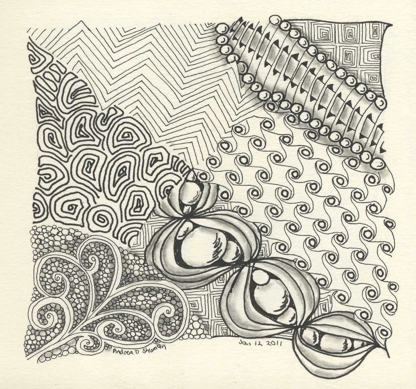 different drawing patterns