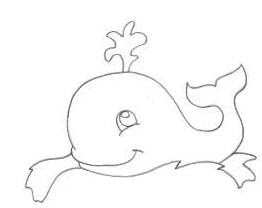 Desenhos para Colorir: Desenho de Peixe para salvar imrpimir e colorir,  desenho de baleia.