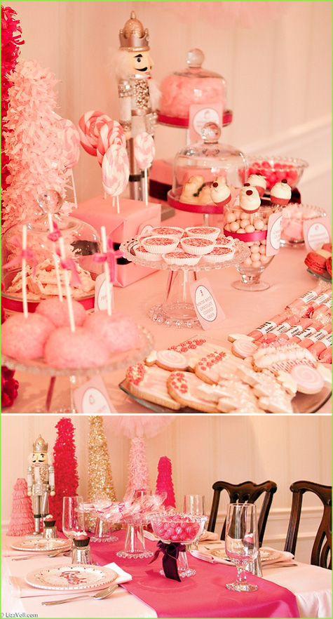 This beautiful Winter Wonderland Dessert Table by Canvas Canopy Events