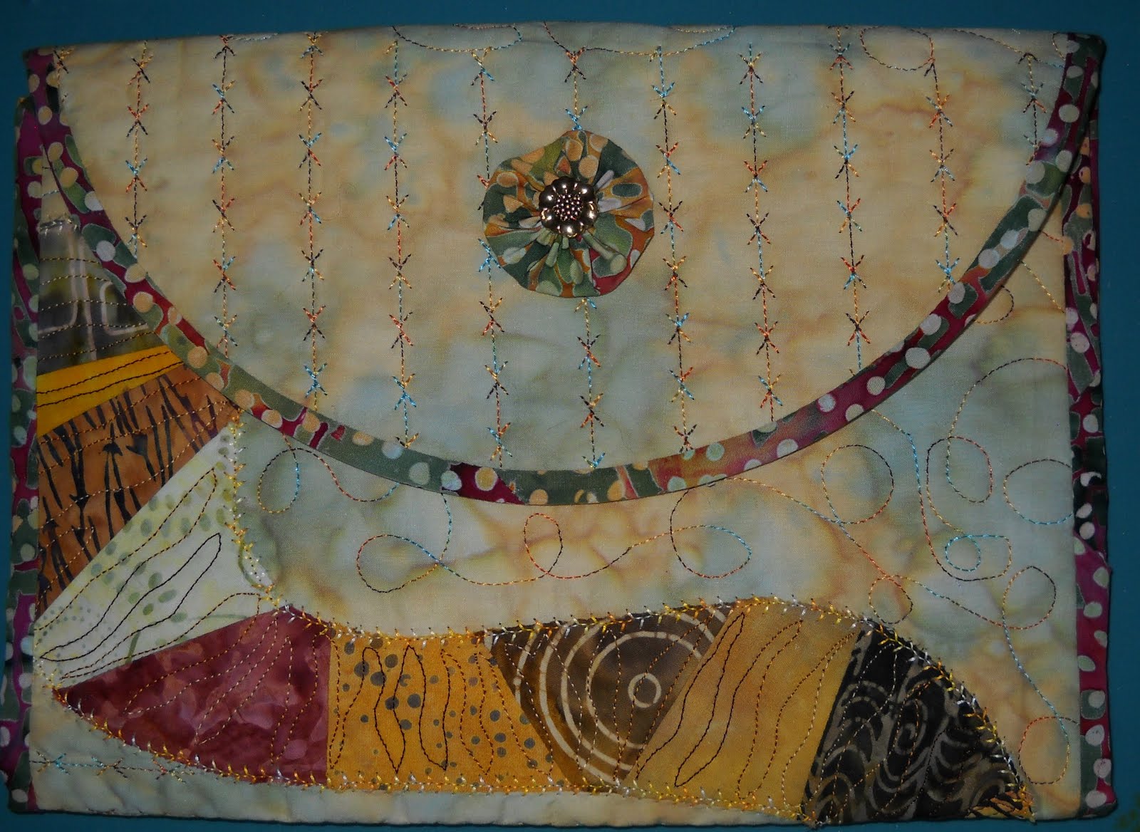 Quilting Potpourri Quilted Notebook Cover, Hot off the Press...