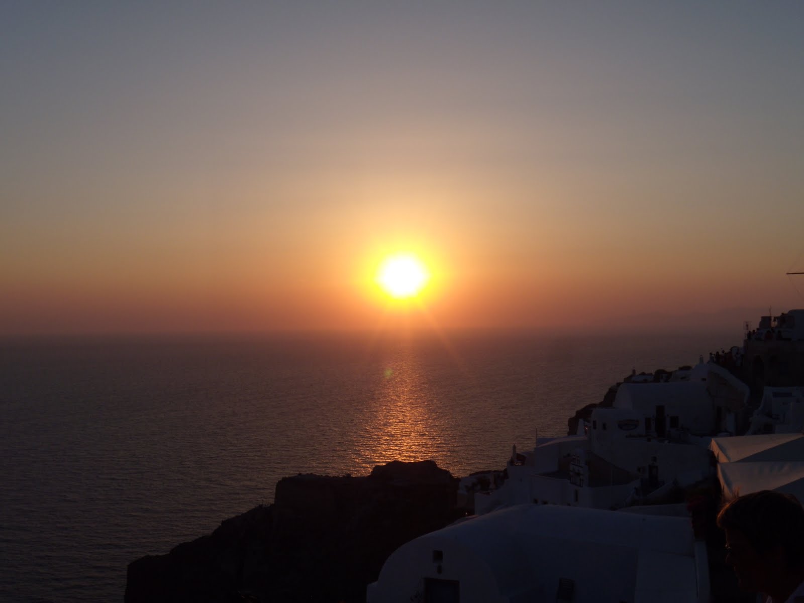 greek island sunset