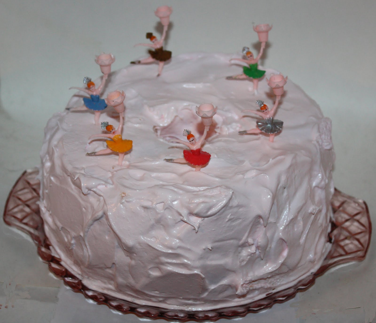 Christy Robbins Angel Food Cake, Ballerina Candle Holders