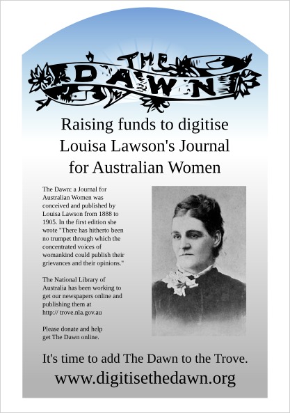 Digitise The Dawn Raising funds to digitise Louisa Lawson's Journal for Australian Women