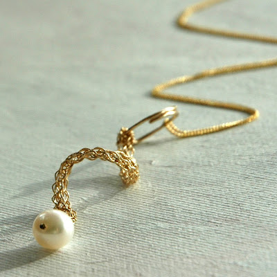 curl pearl gold goldilock yoola swirl yael falk etsy wedding elegant crochet handmade necklace
