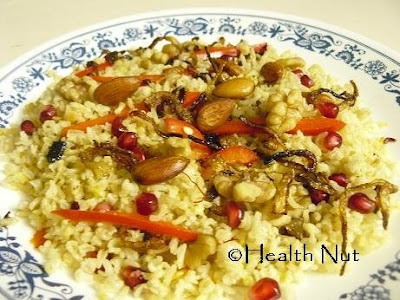 Saffron Brown Rice Pilaf
