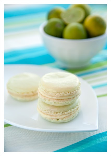 Berry Lovely: Key Lime Pie Macarons