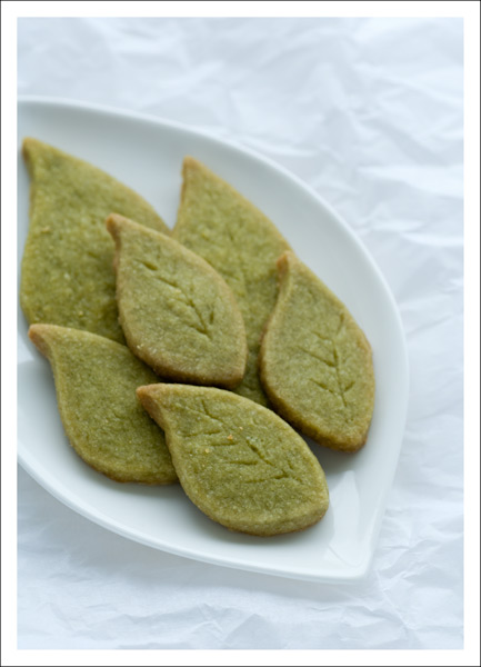 Berry Lovely: Green Tea Shortbread Cookies
