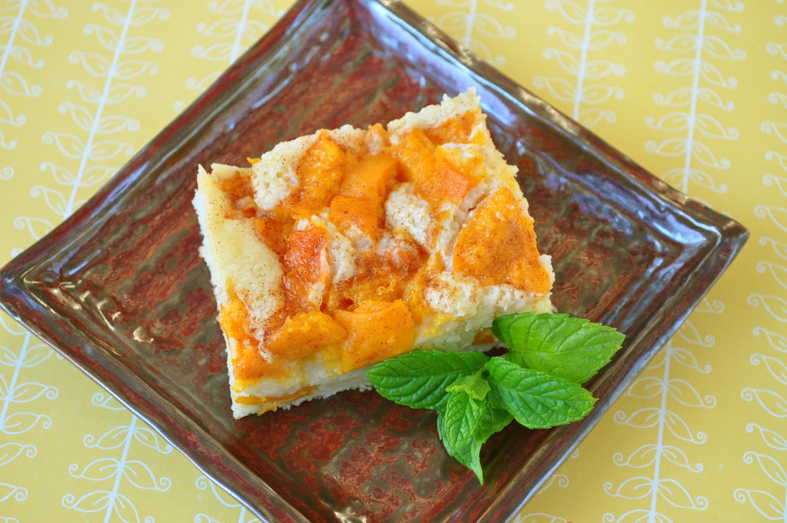 Freeing My Martha Fresh Apricot Coffee Cake