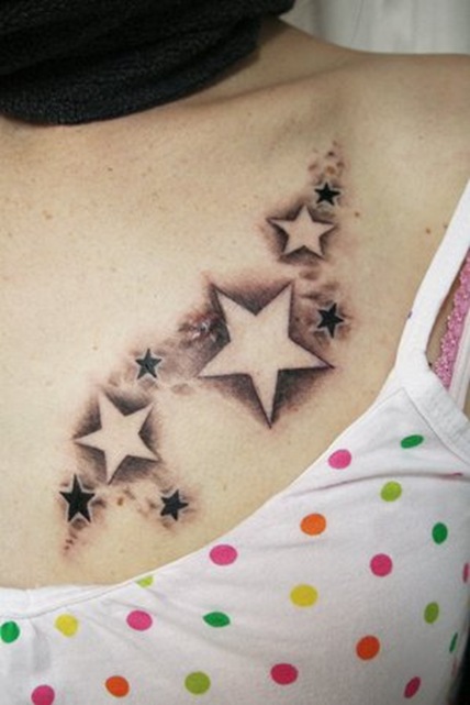 Star Tattoos On Back