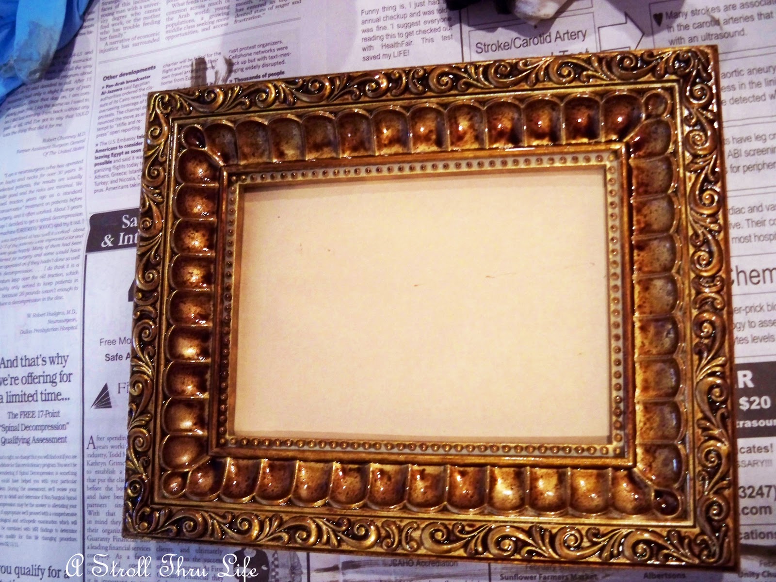 How to Age a Frame A Stroll Thru Life