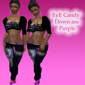 Eye Candy Down Ass Purple
