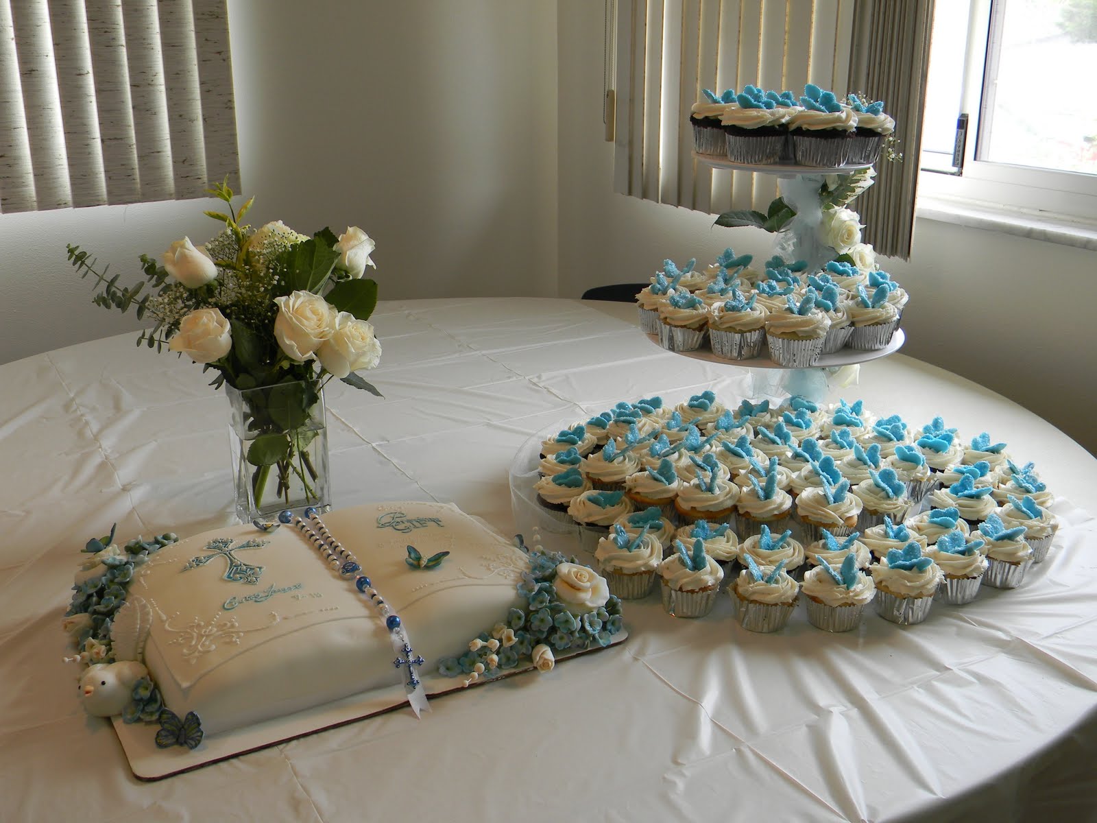 Couture Cakes by Angela: Baptism Reception Cake Table