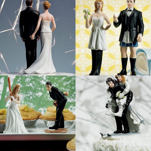 Wedding cake toppers have a