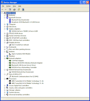 Windows XP and Acer Aspire